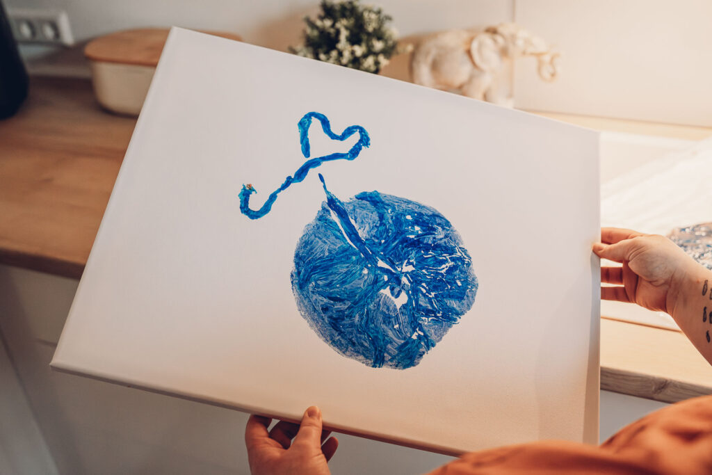 Plazentaabdruck nach Hausgeburt im Saarland