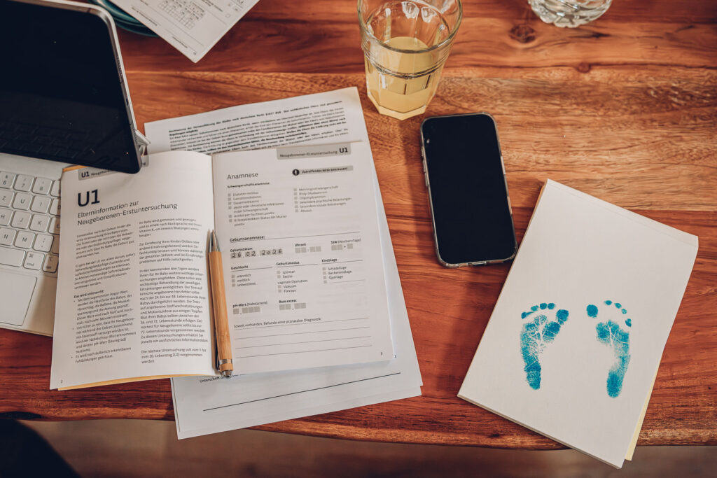 Plazentaabdruck nach Hausgeburt im Saarland